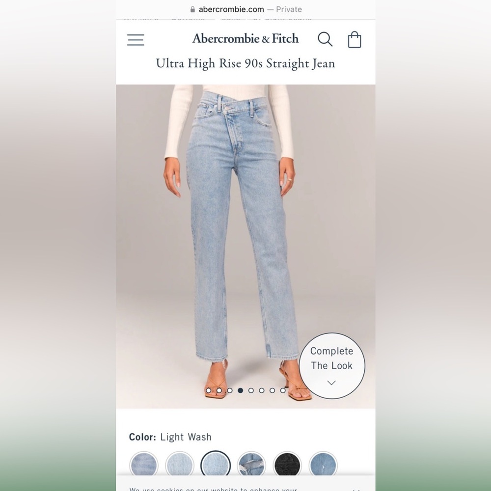 90’s asymmetrical high rise jeans